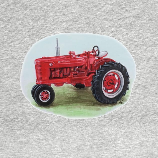 Farmall Tractor by Sandra Warmerdam